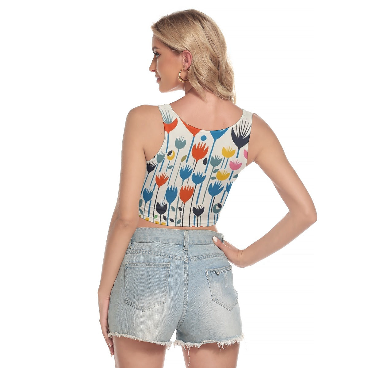 All-Over Print Women's Sport Crop Tank Top
