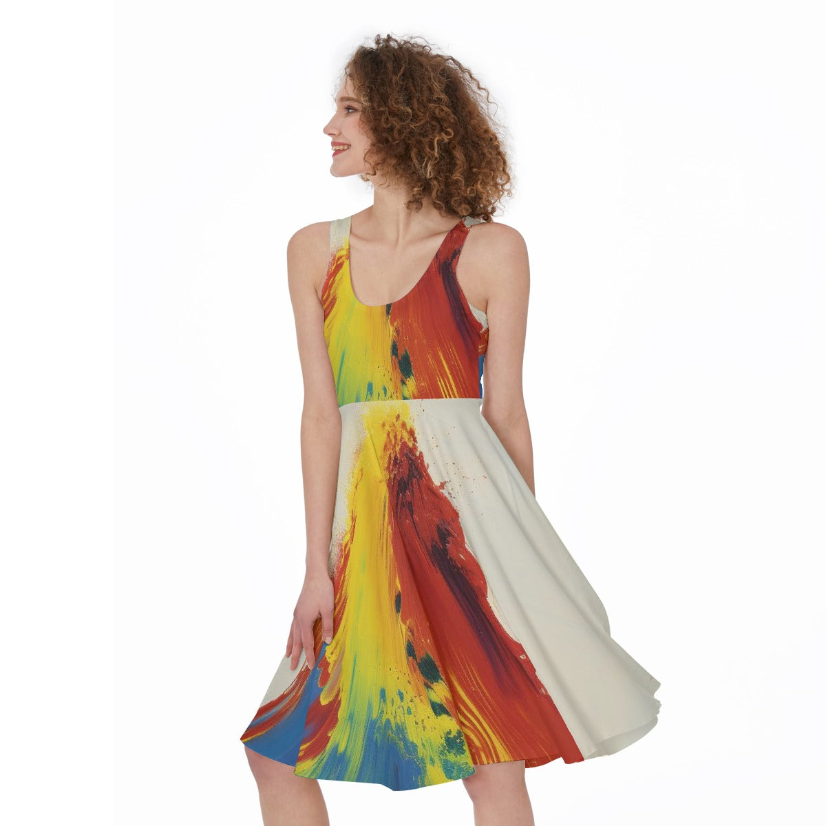 All-Over Print Women's Sleeveless Dress