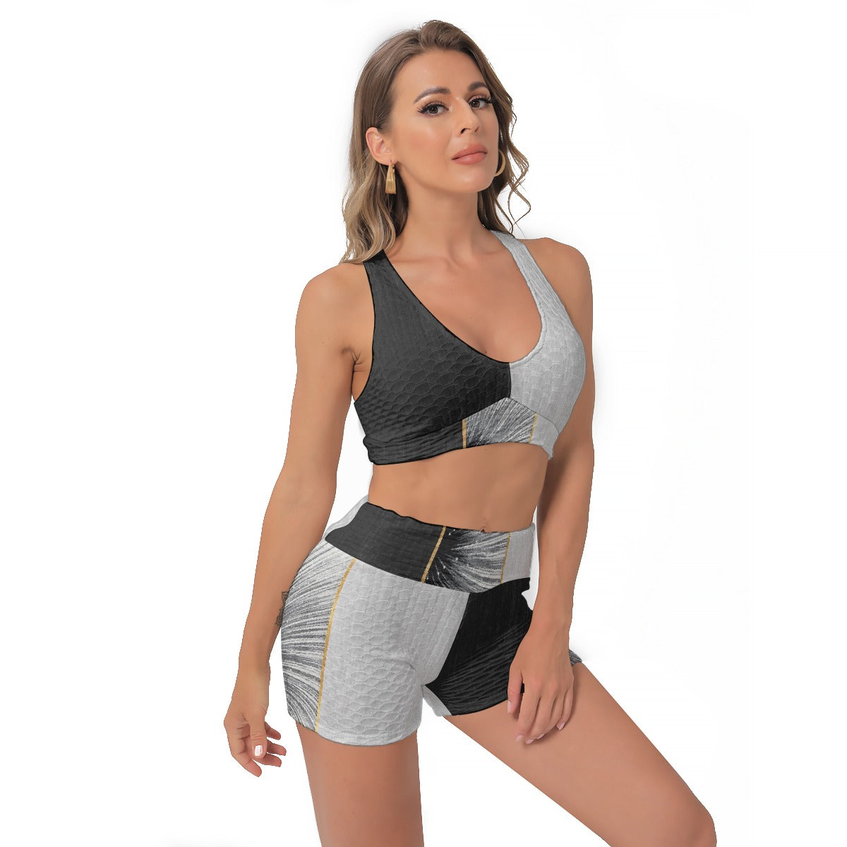 All-Over Print Women's Sports Bra Suit