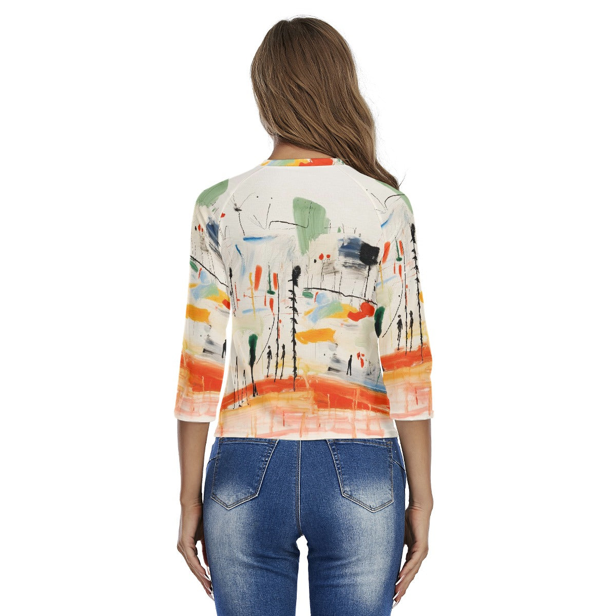 All-Over Print Women's Raglan Sleeves T-shirts