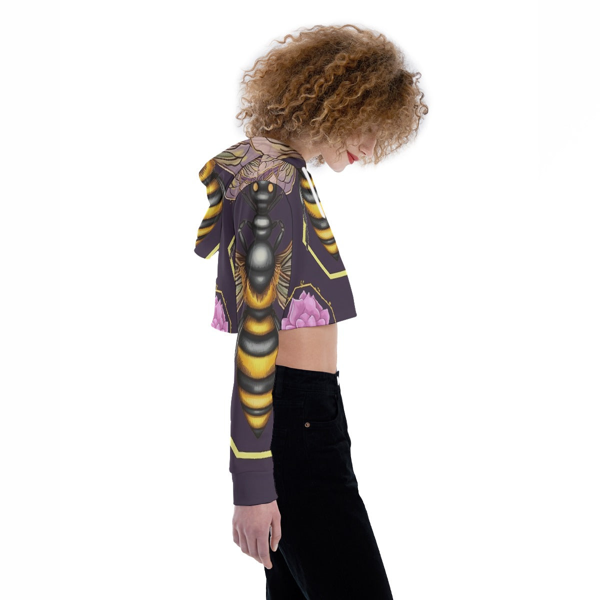 All-Over Print Women's Crop Top Hoodie
