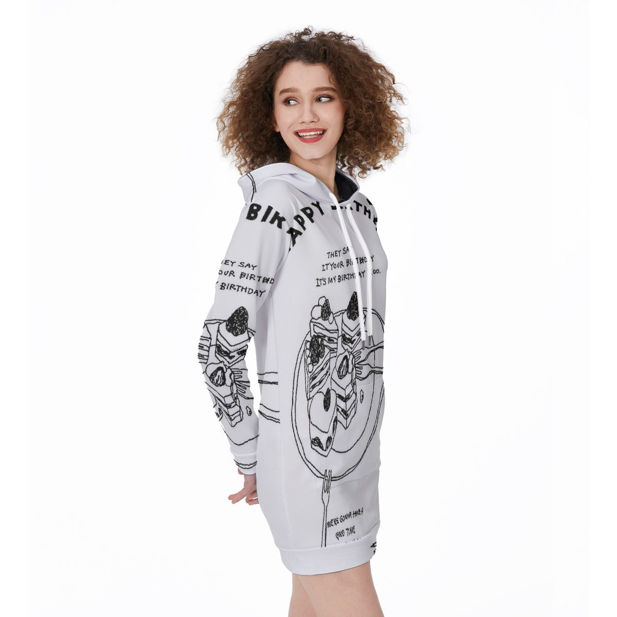 All-Over Print Women's Long Hoodie