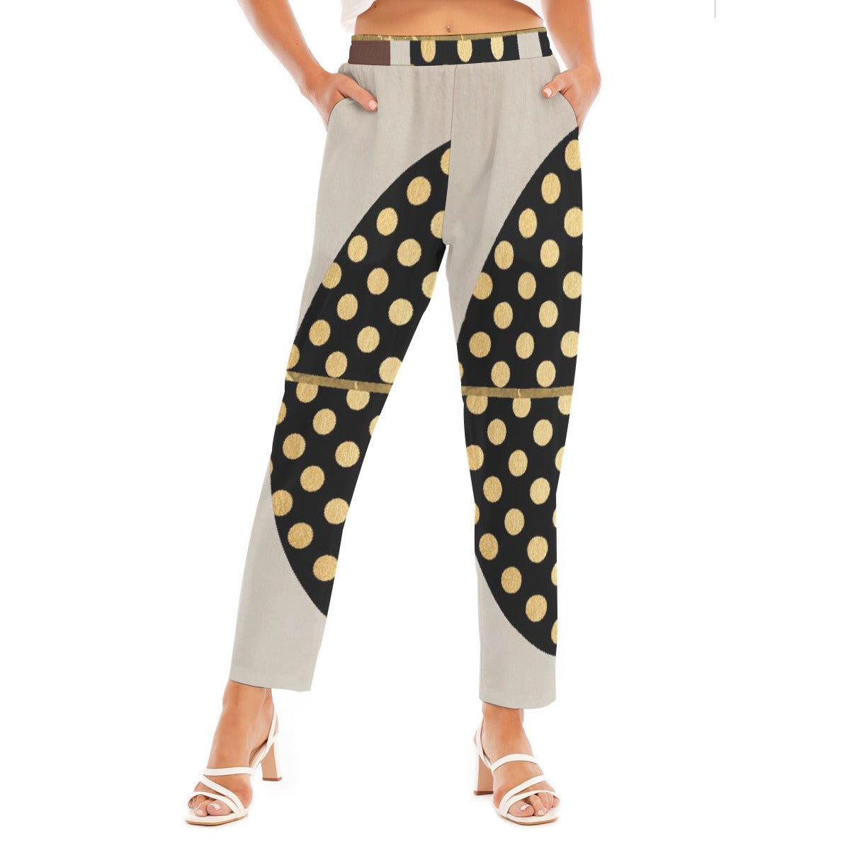 All-Over Print Women's Loose Straight-leg Pants