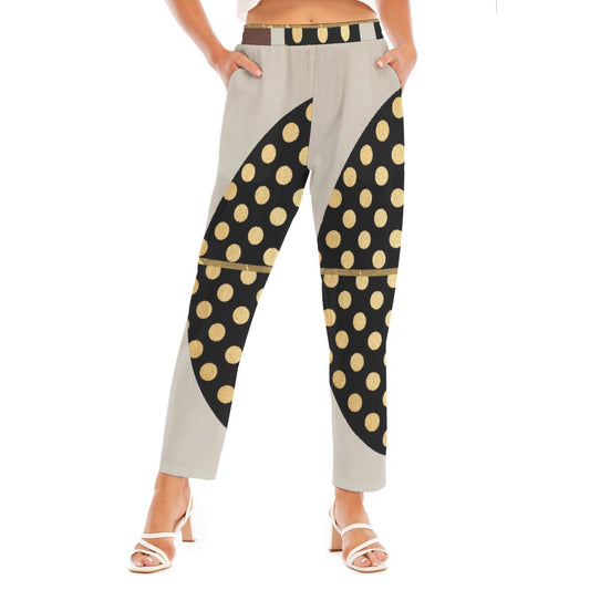 All-Over Print Women's Loose Straight-leg Pants