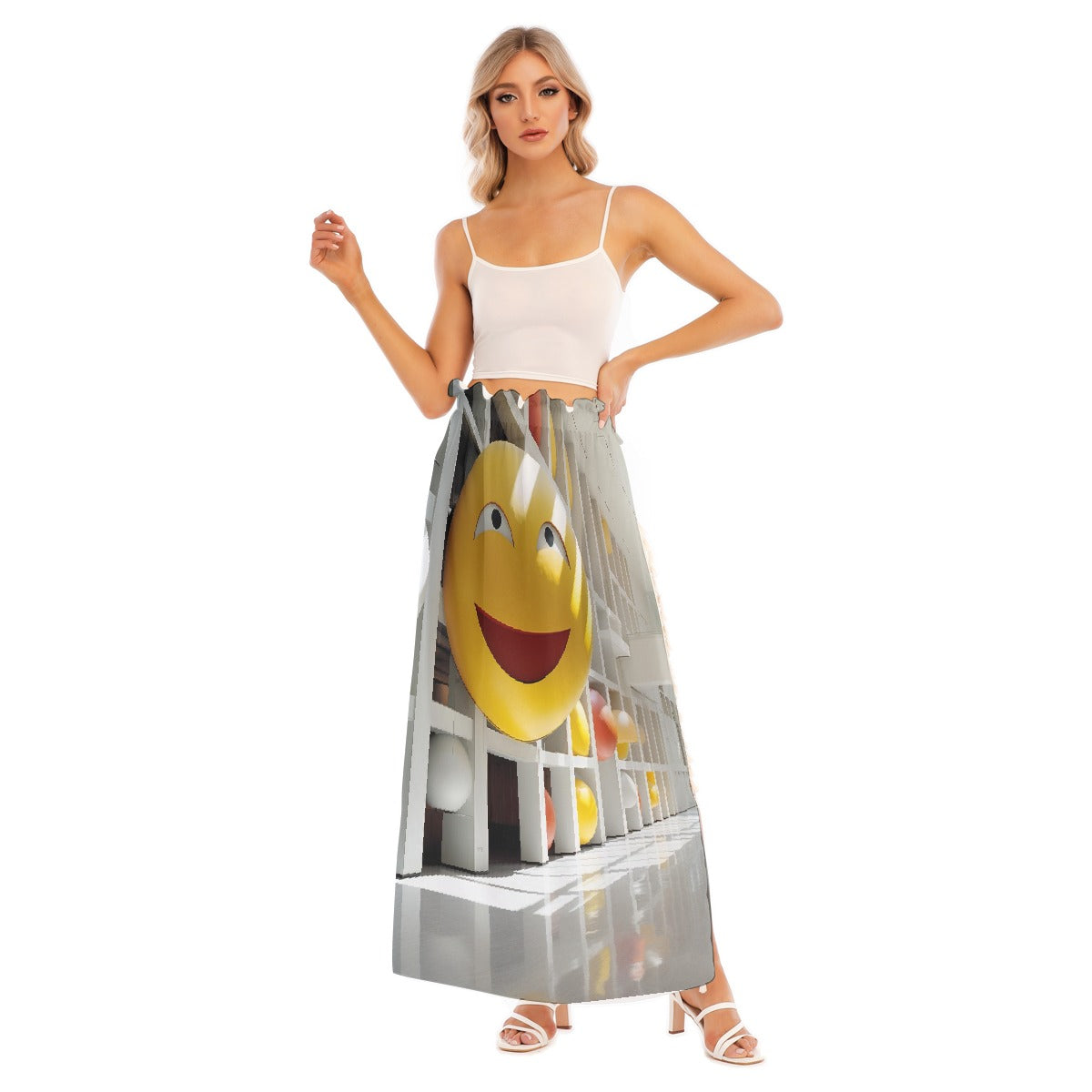 All-Over Print Women's Side Split Skirt
