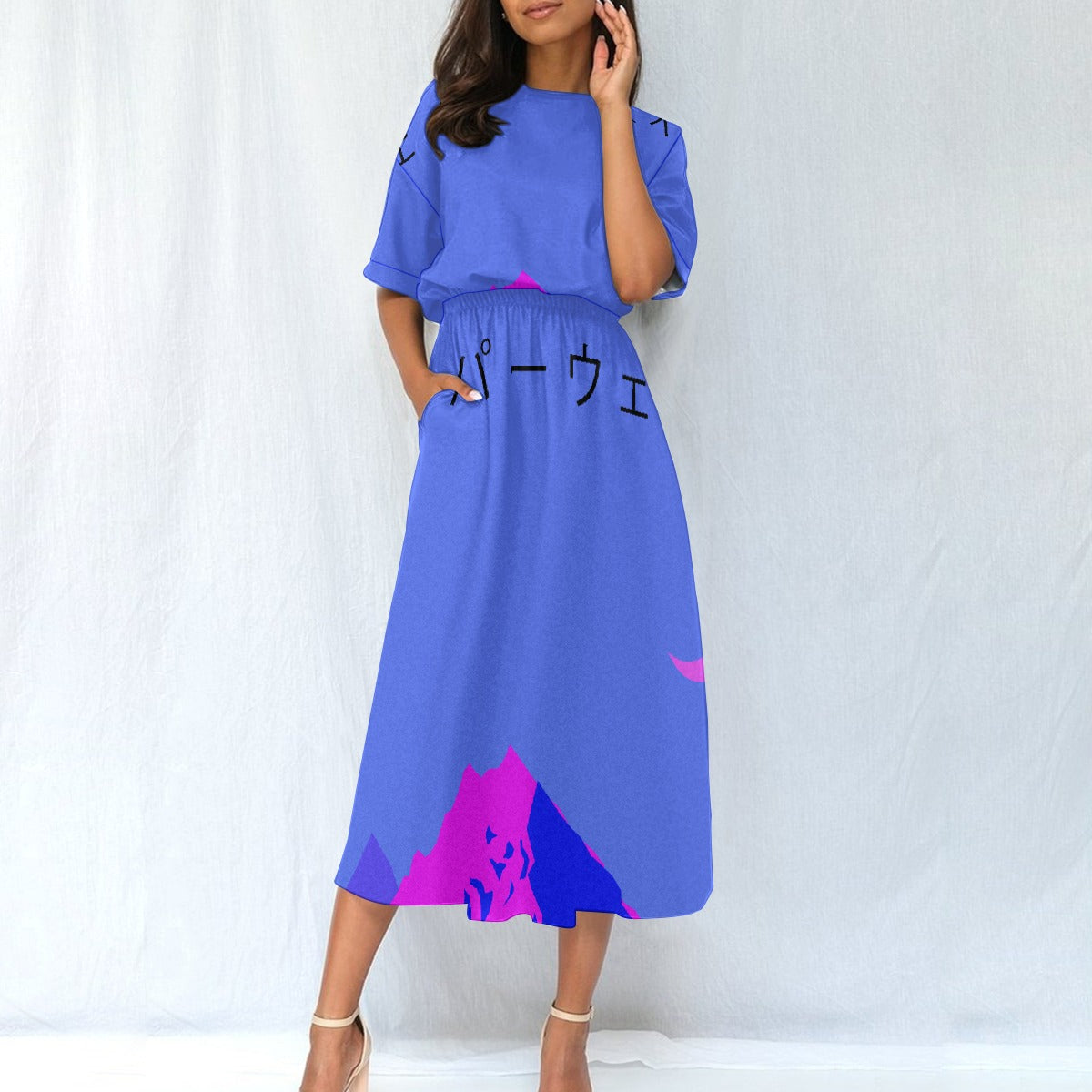 All-Over Print Women's Elastic Waist Dress