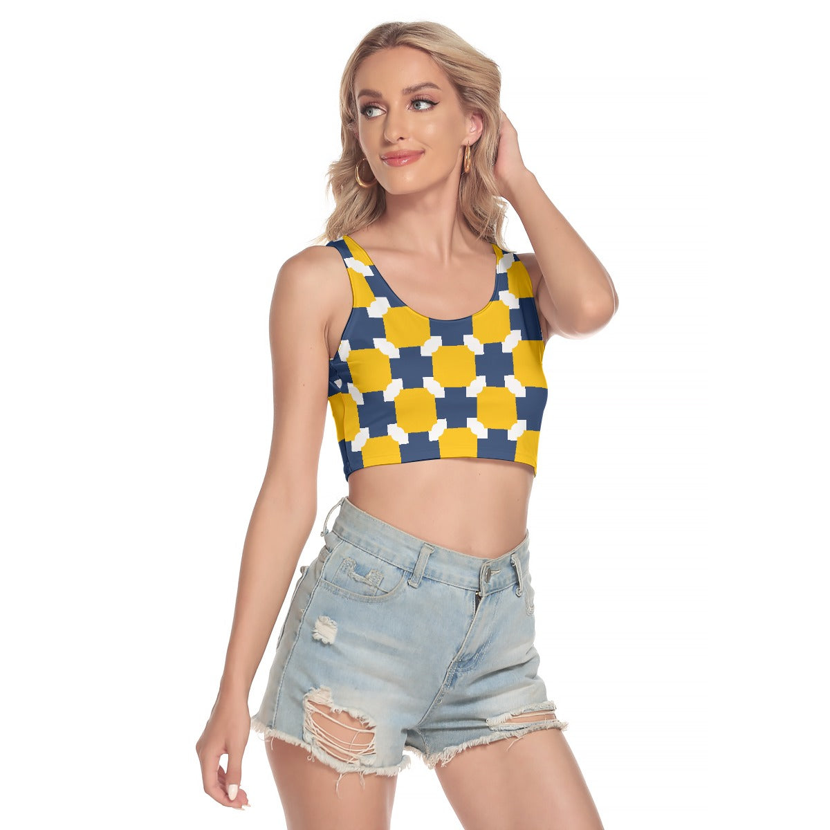 All-Over Print Women's Sport Crop Tank Top