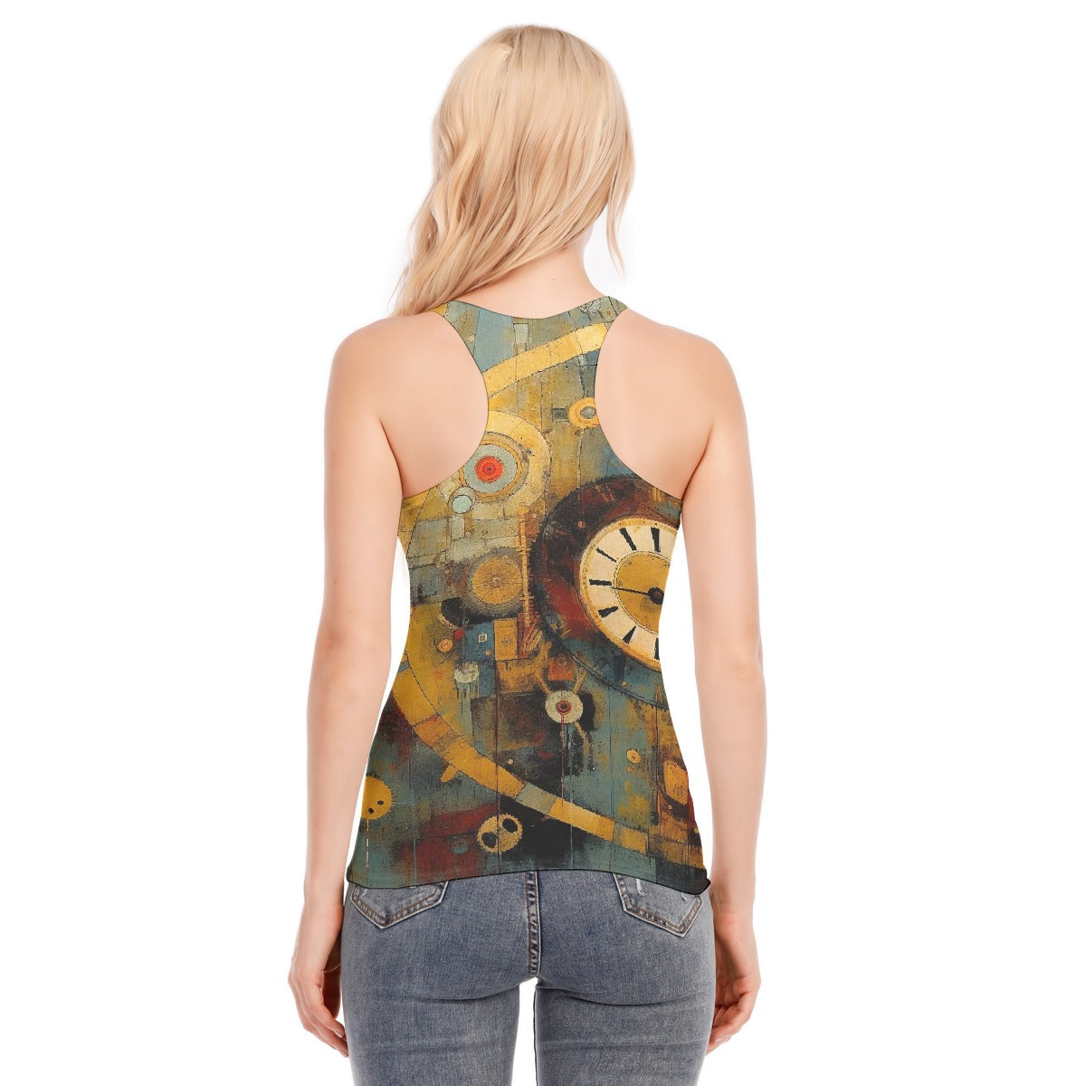 All-Over Print Women's Racer Vest | 190GSM Cotton