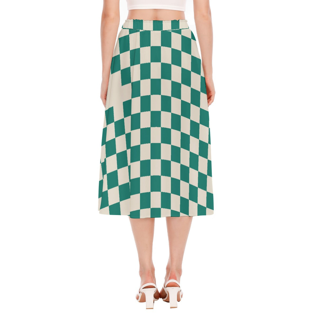 All-Over Print Women's Long Section Chiffon Skirt