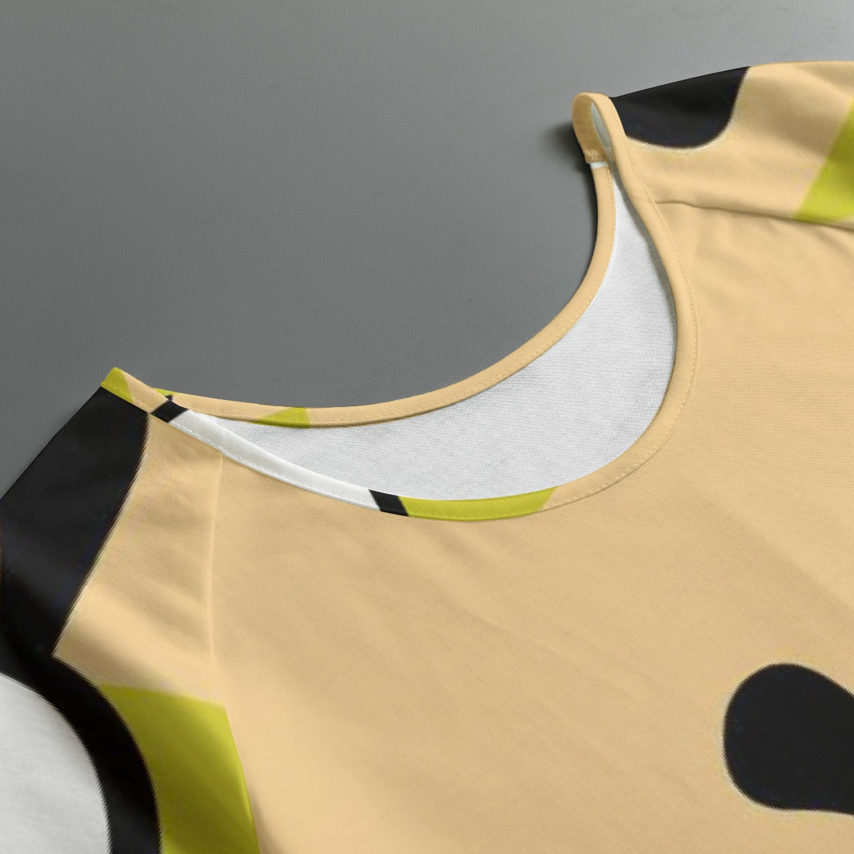 All-Over Print Women's Round Neck T-shirt With Raglan Sleeve