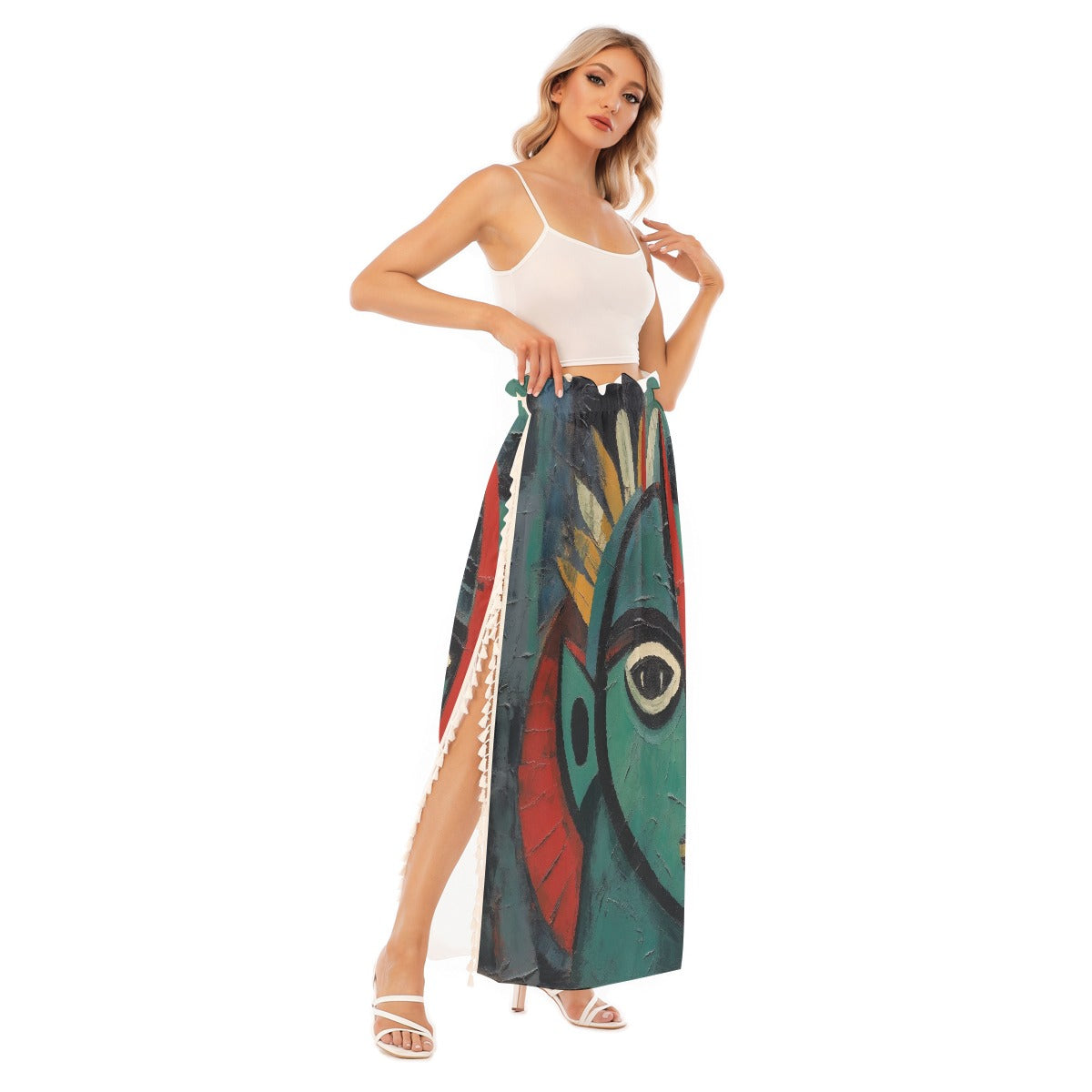 All-Over Print Women's Side Split Skirt