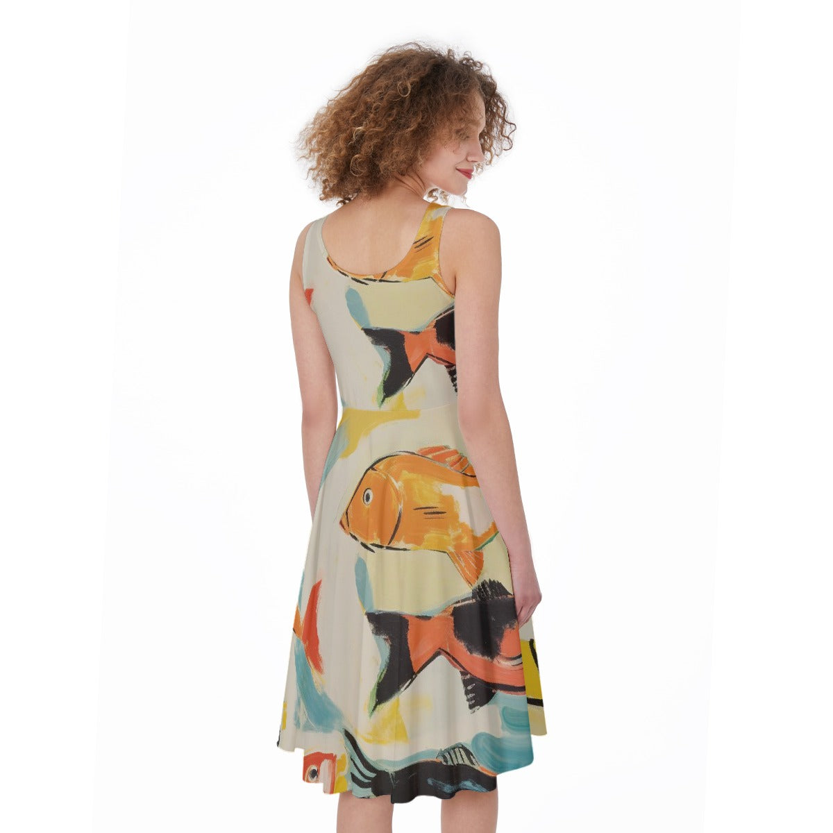 All-Over Print Women's Sleeveless Dress