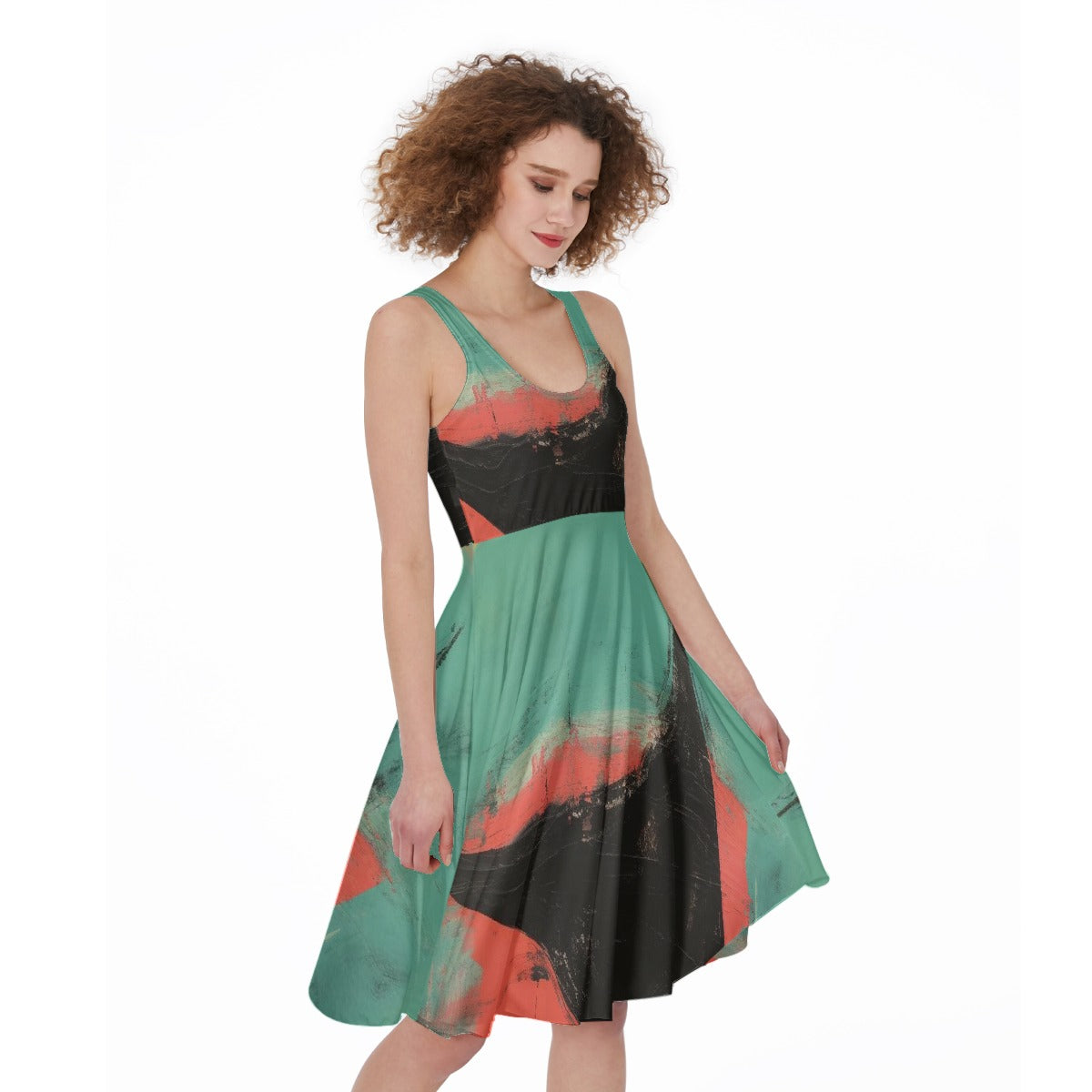 All-Over Print Women's Sleeveless Dress
