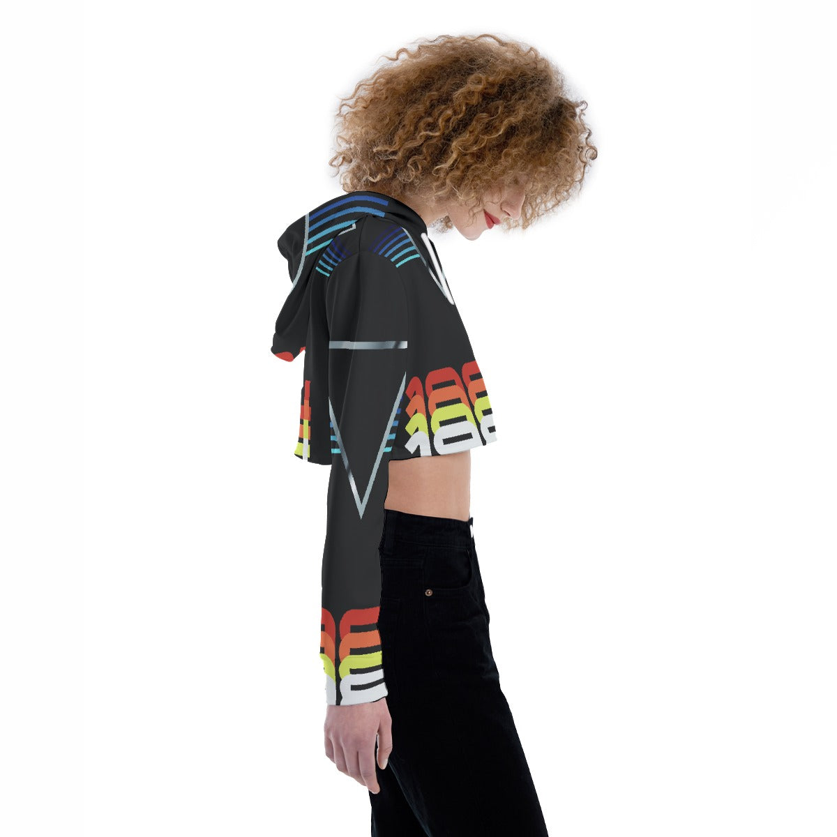 All-Over Print Women's Crop Top Hoodie