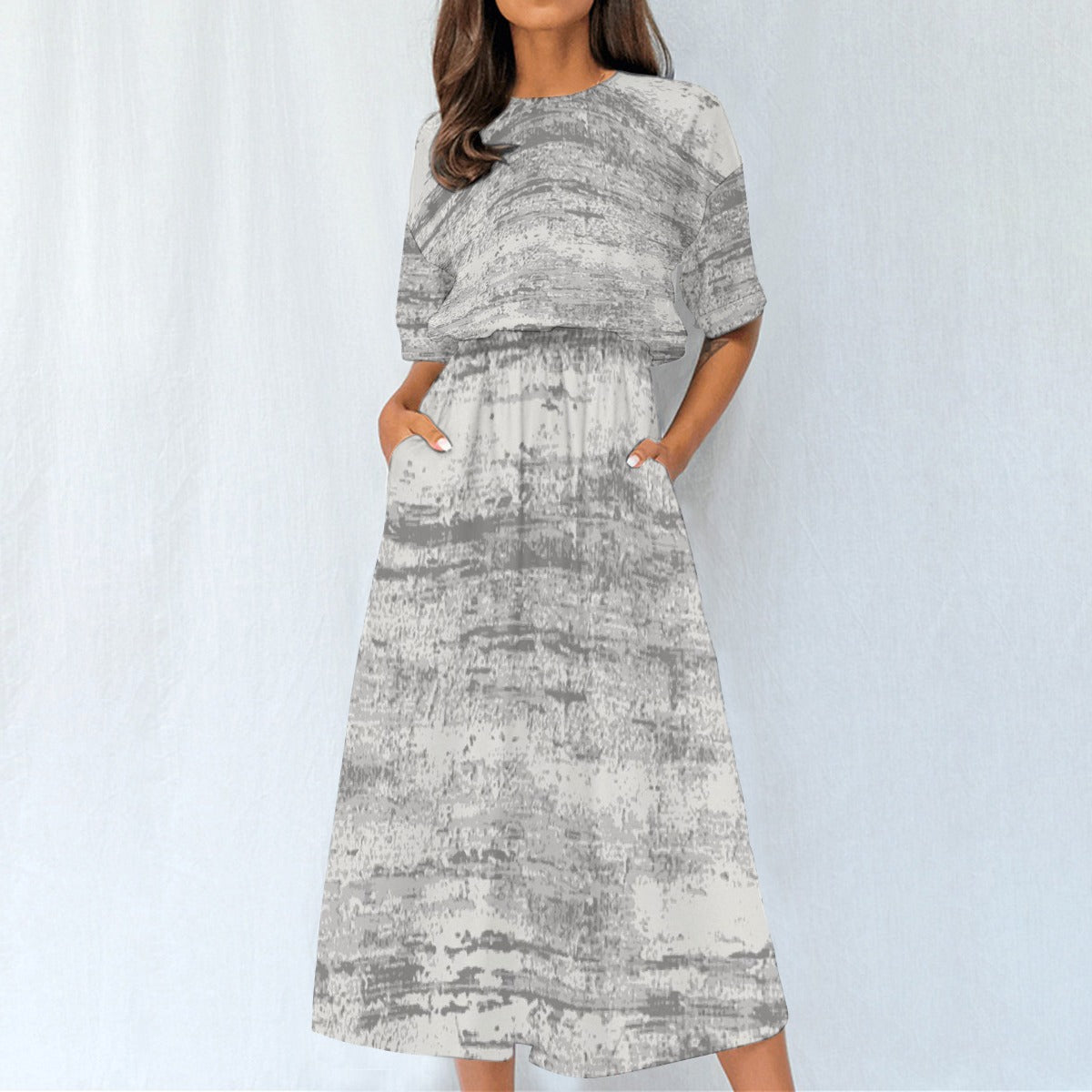 All-Over Print Women's Elastic Waist Dress