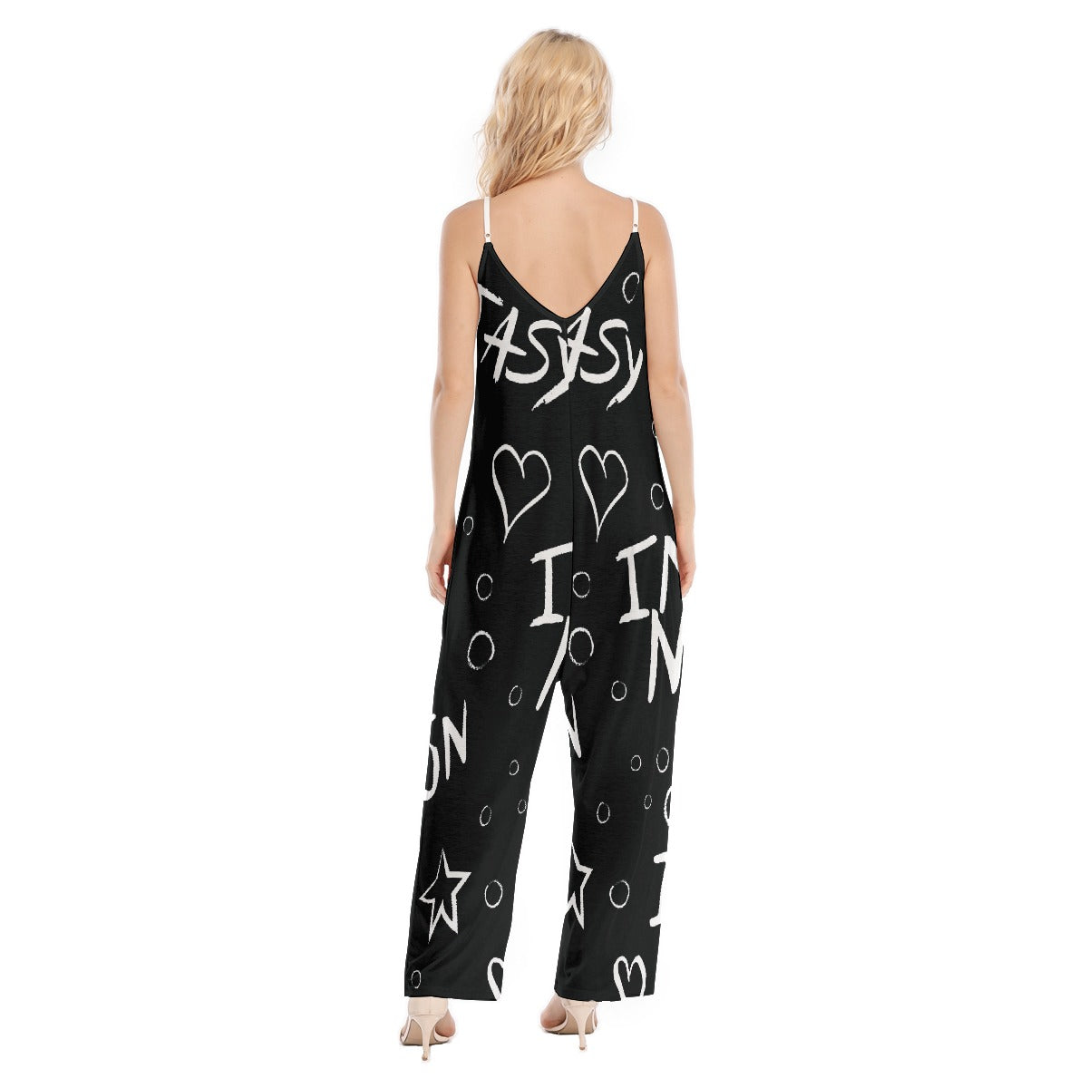 All-Over Print Women's Loose Cami Jumpsuit