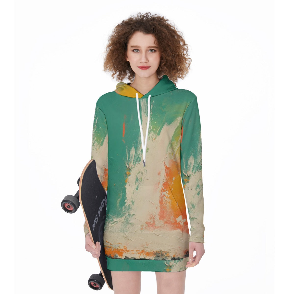 All-Over Print Women's Long Hoodie