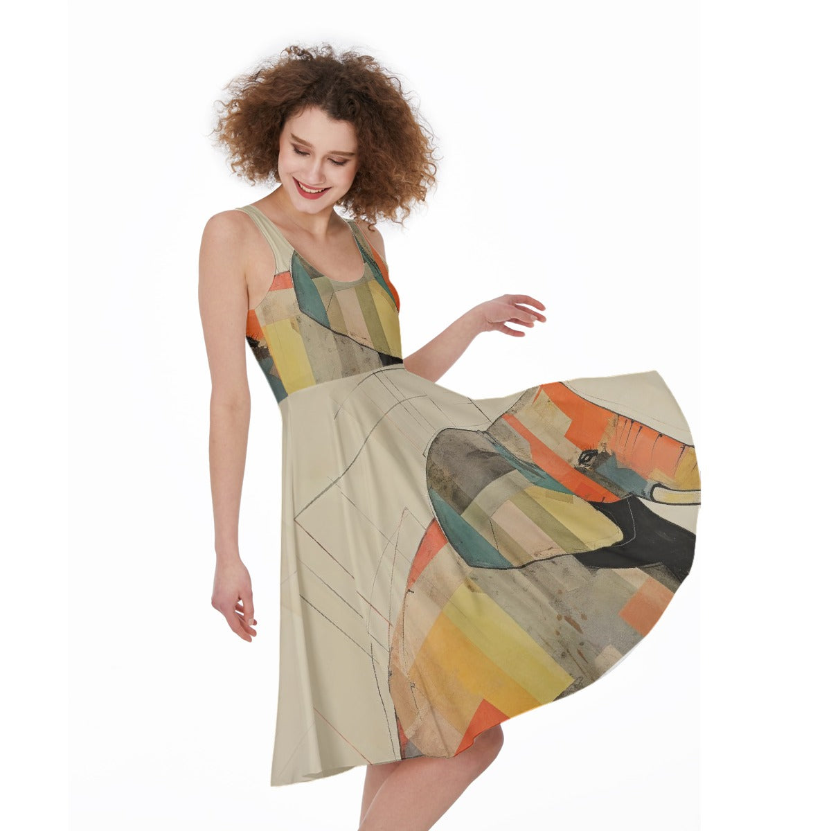 All-Over Print Women's Sleeveless Dress