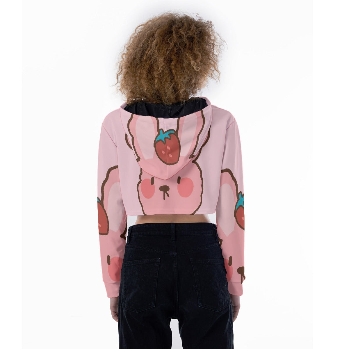 All-Over Print Women's Crop Top Hoodie