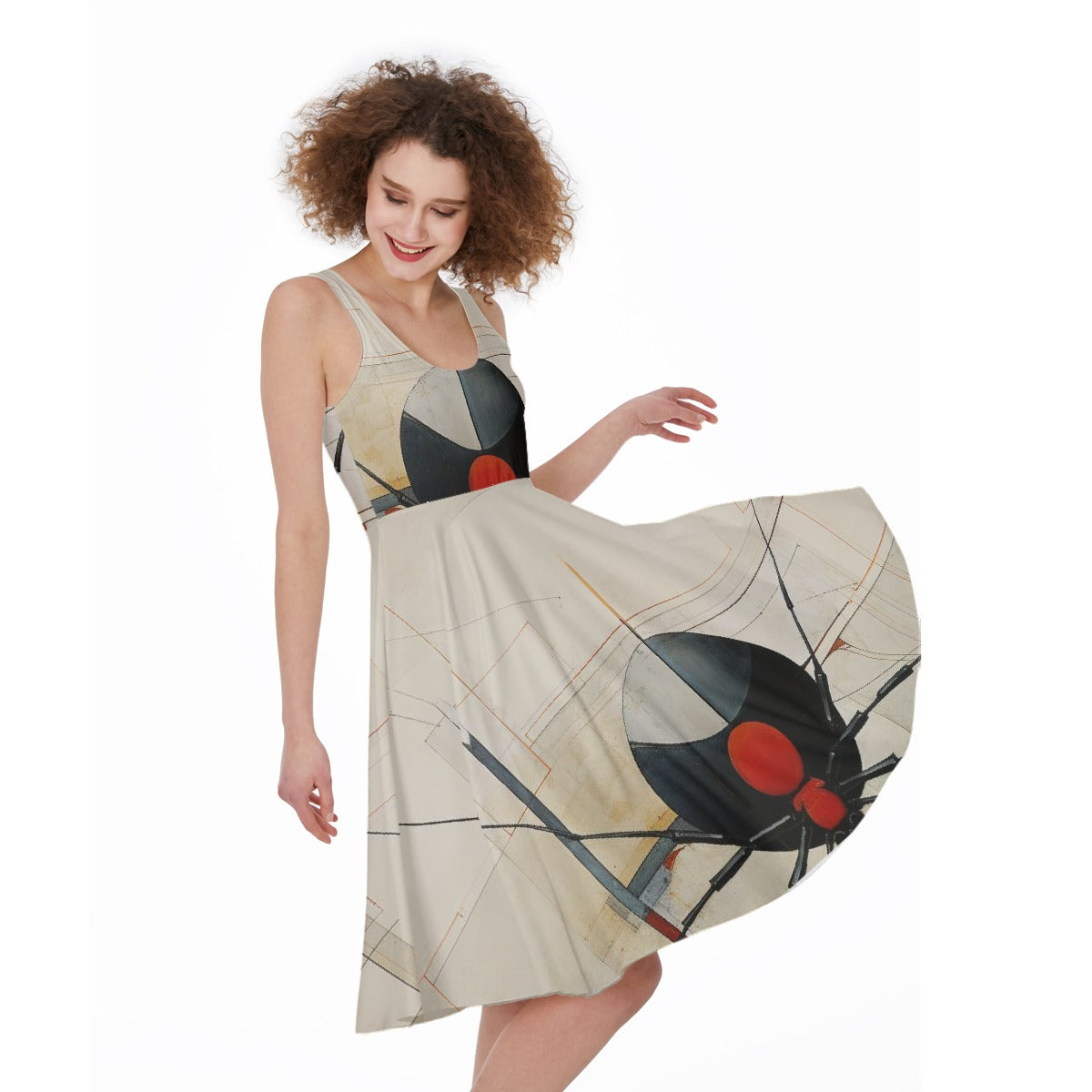 All-Over Print Women's Sleeveless Dress