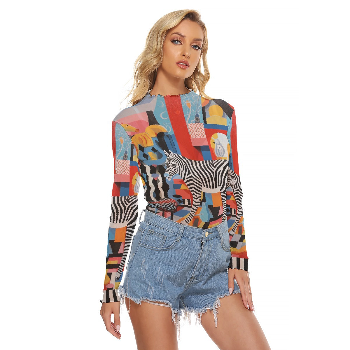 All-Over Print Women's Mesh T-shirt