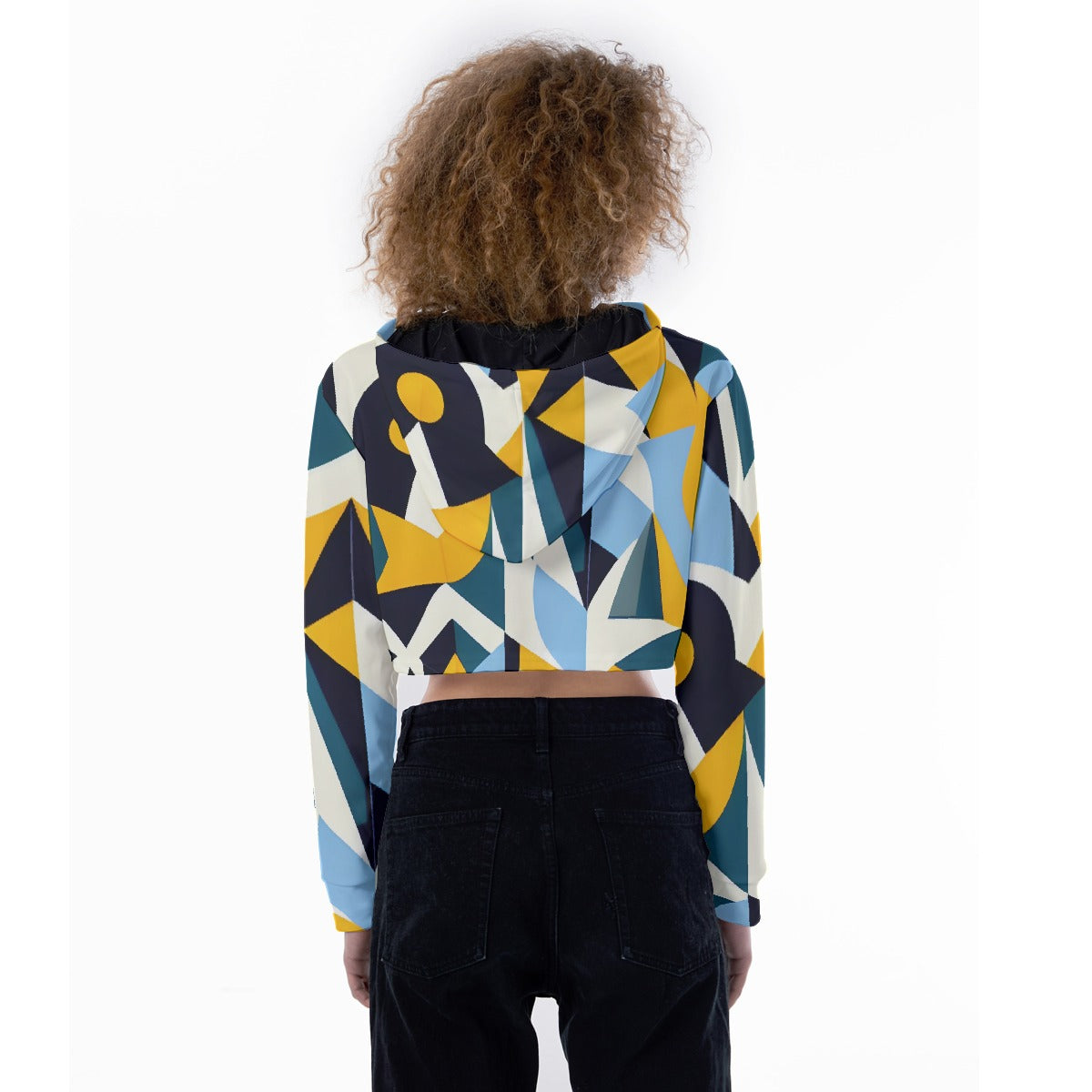 All-Over Print Women's Crop Top Hoodie
