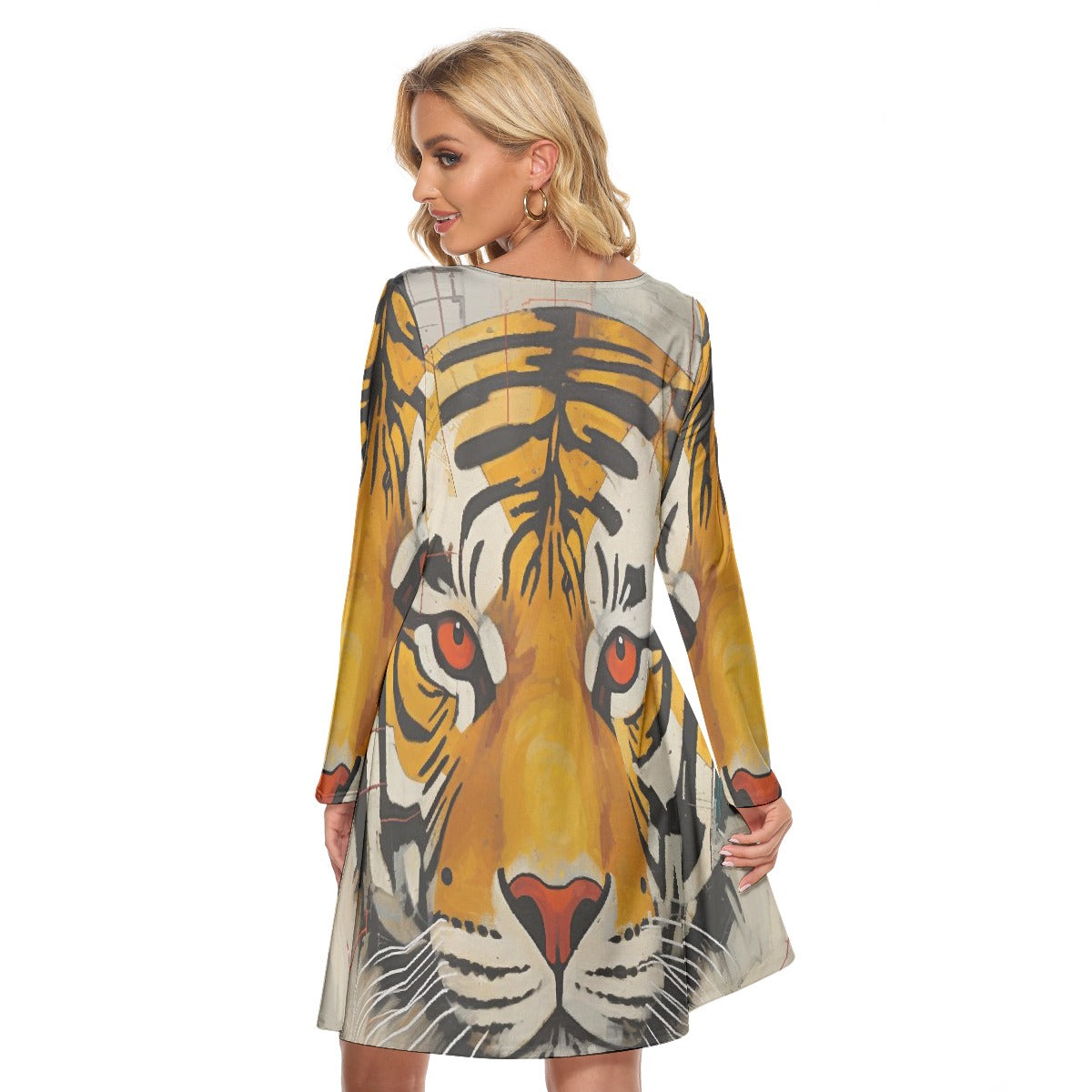 All-Over Print Women's Crew Neck Dress