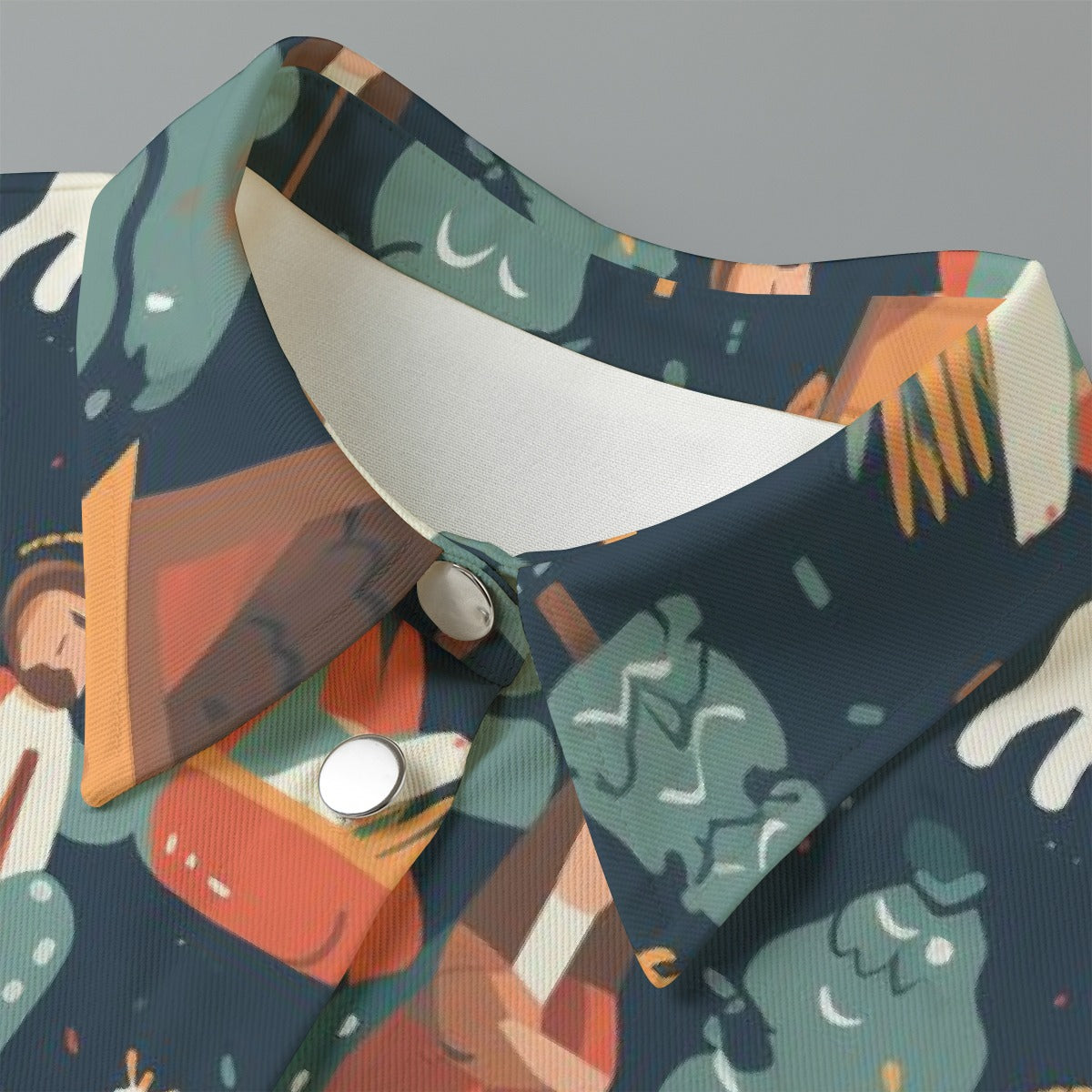 All-Over Print Women's Cropped Jacket | 245GSM Cotton