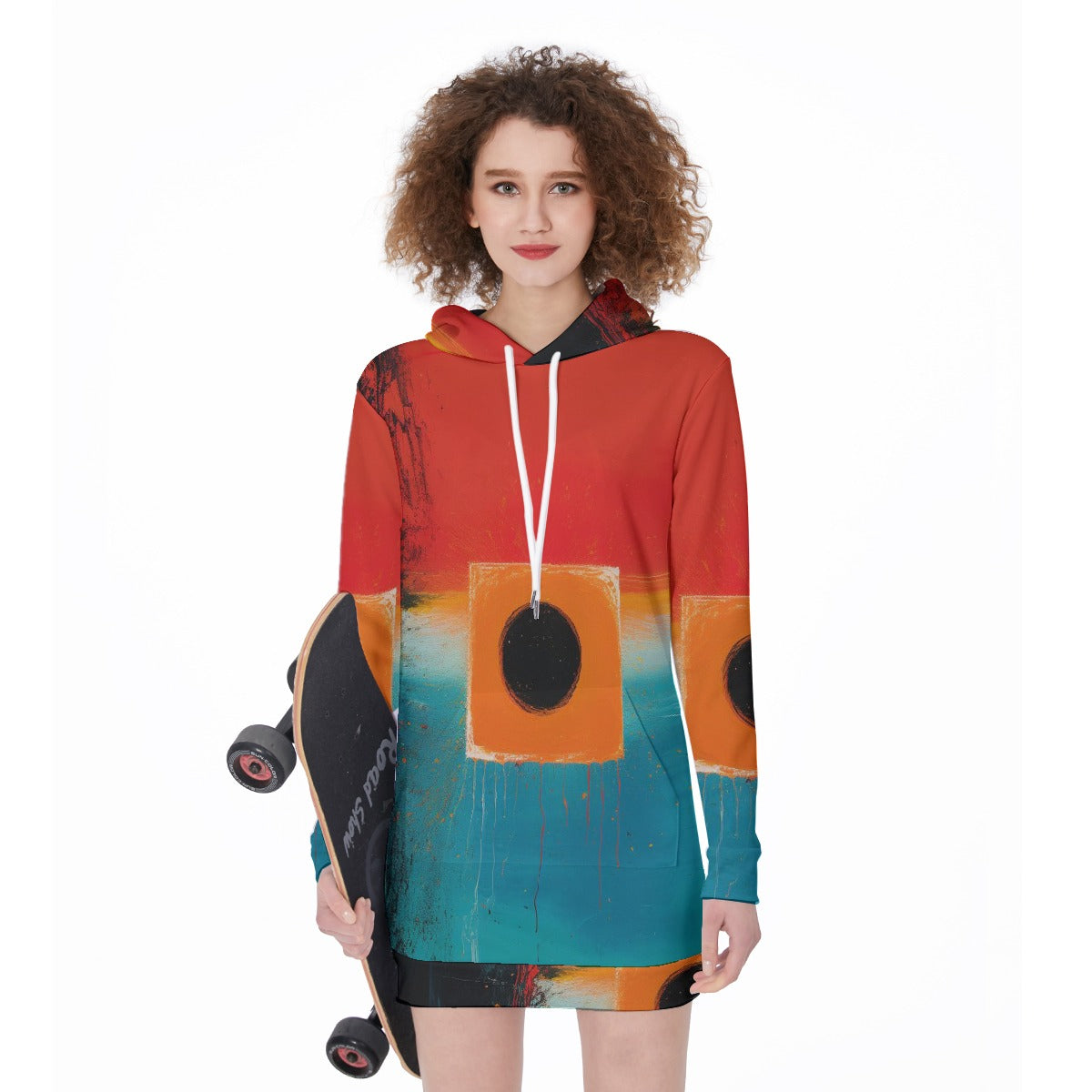 All-Over Print Women's Long Hoodie