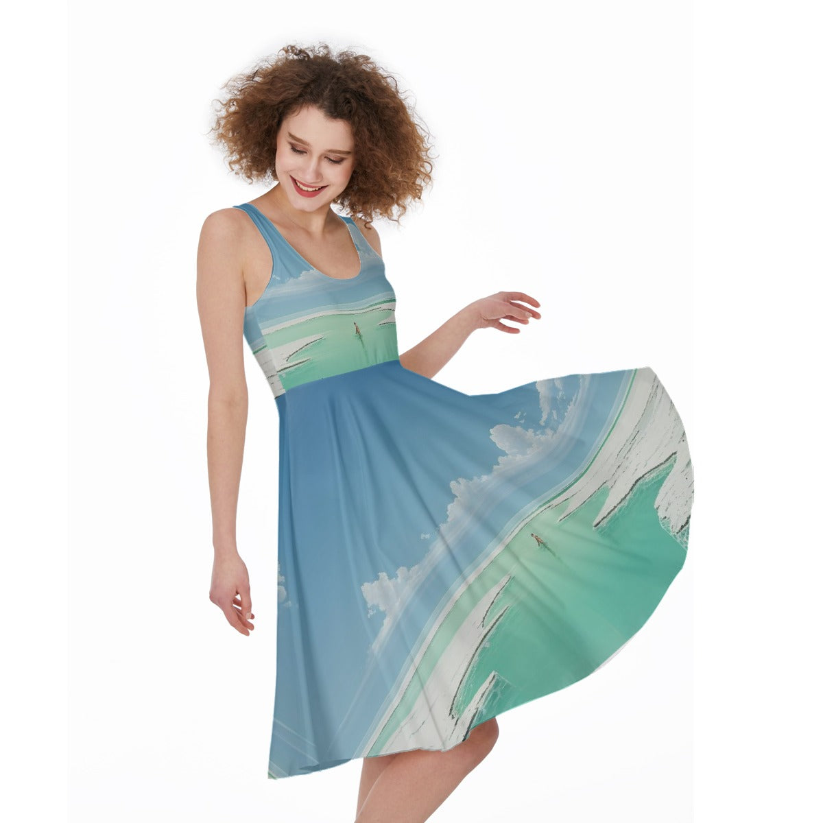 All-Over Print Women's Sleeveless Dress