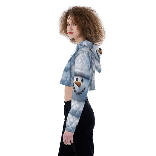 All-Over Print Women's Crop Top Hoodie
