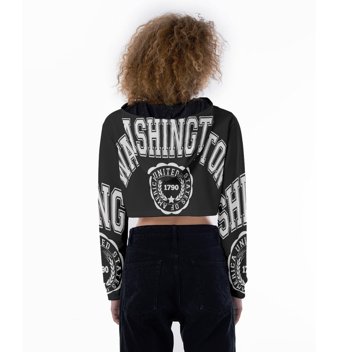 All-Over Print Women's Crop Top Hoodie