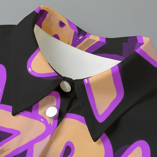 All-Over Print Women's Cropped Jacket | 245GSM Cotton