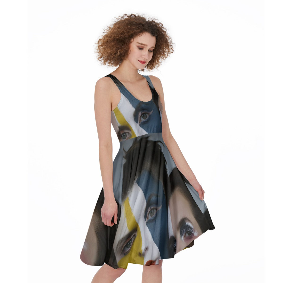 All-Over Print Women's Sleeveless Dress