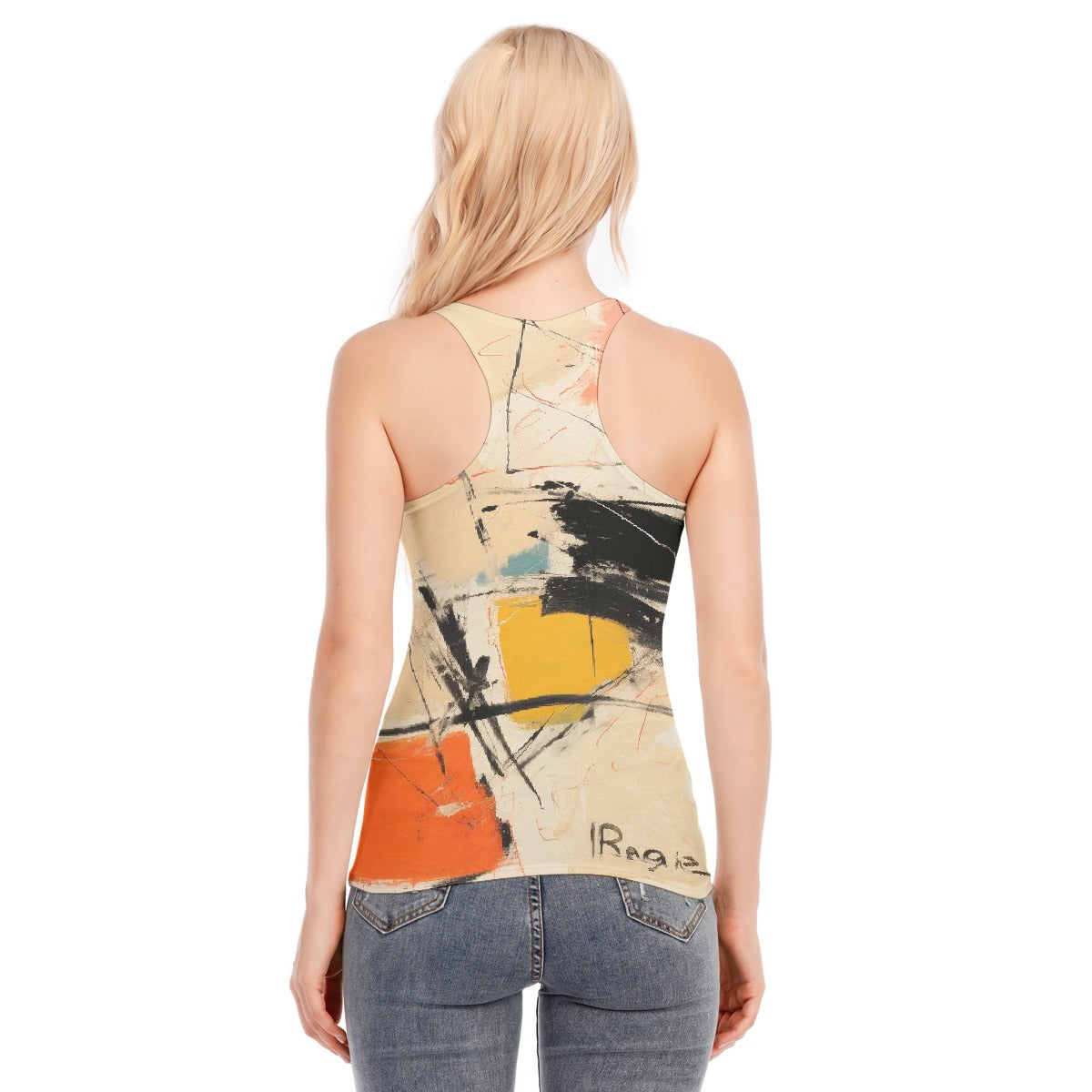 All-Over Print Women's Racer Vest | 190GSM Cotton
