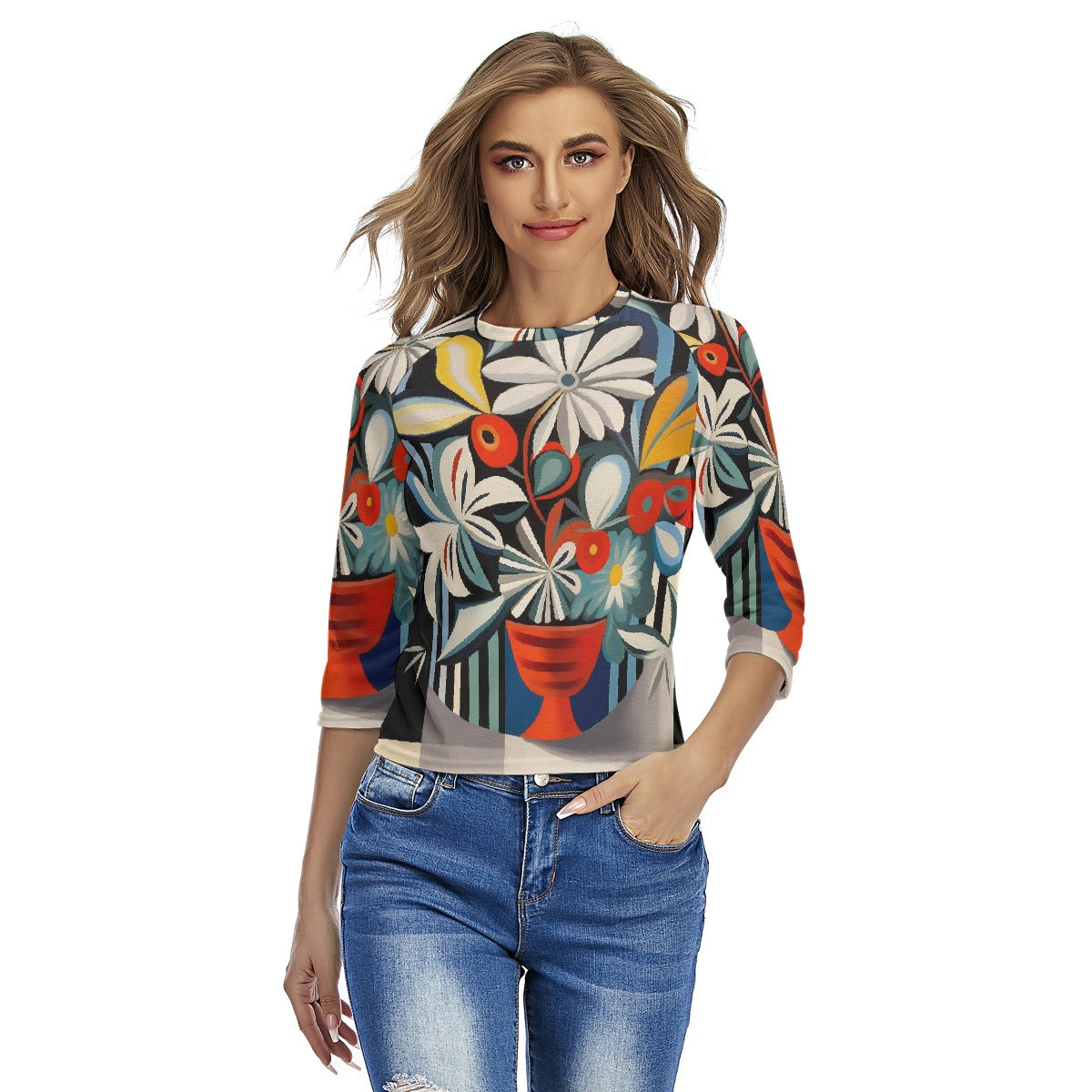All-Over Print Women's Raglan Sleeves T-shirts