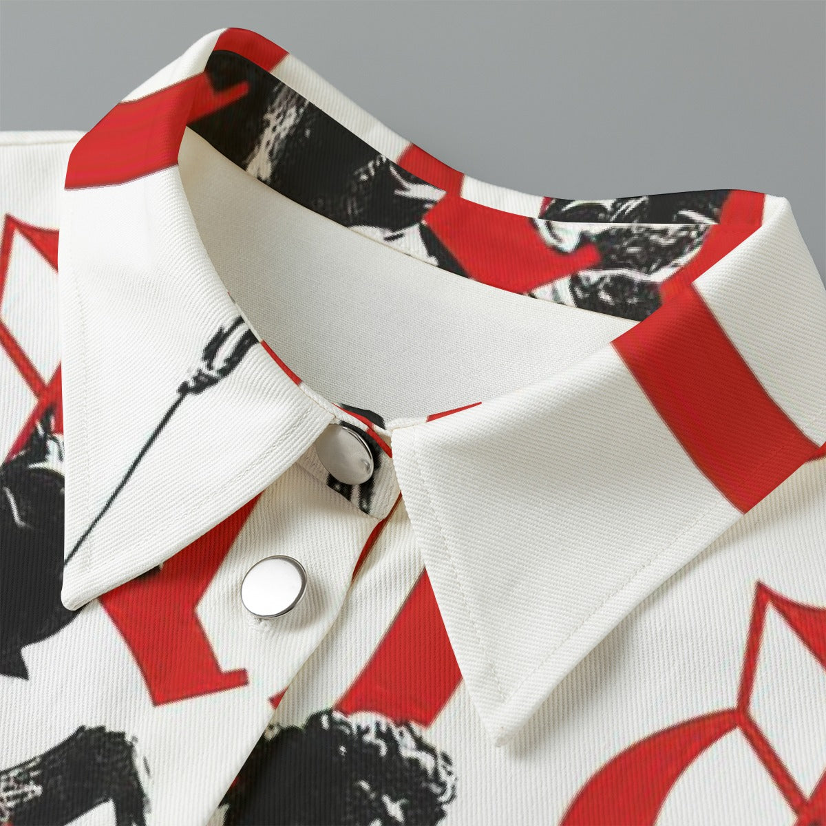 All-Over Print Women's Cropped Jacket | 245GSM Cotton