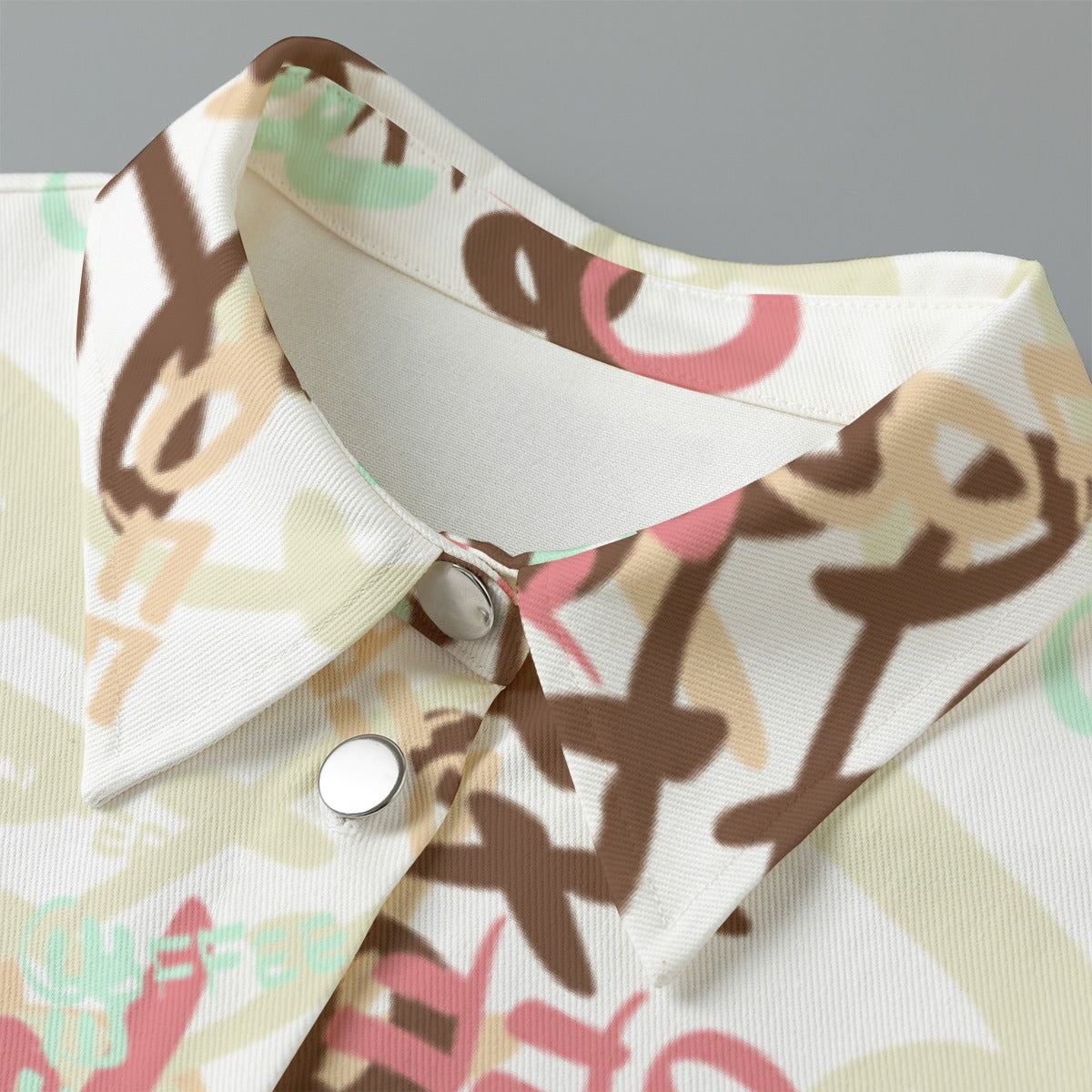 All-Over Print Women's Cropped Jacket | 245GSM Cotton