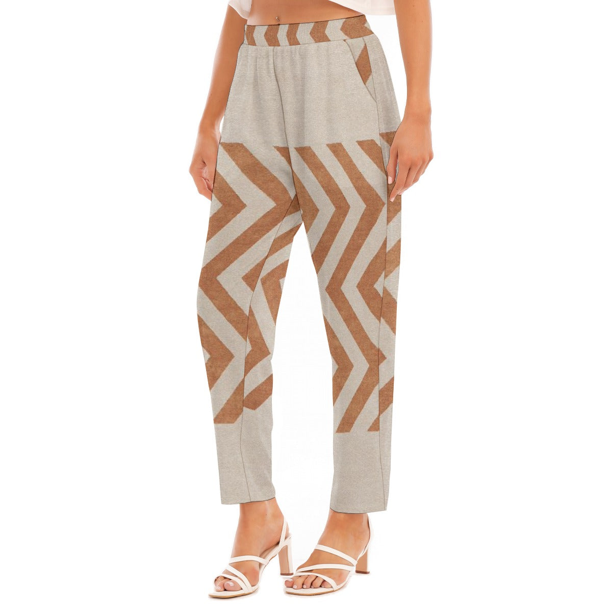 All-Over Print Women's Loose Straight-leg Pants