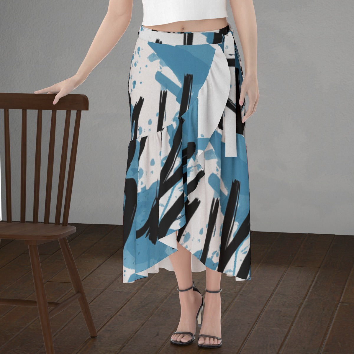 All-Over Print Women's Wrap Skirt