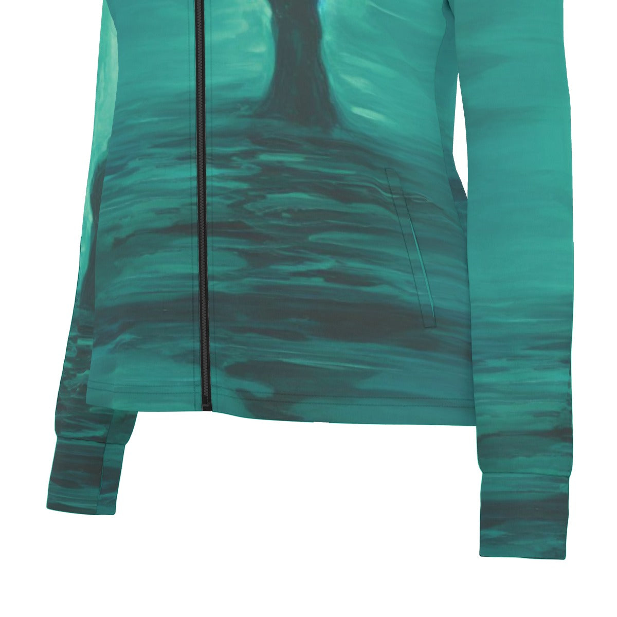 All-Over Print Women's Long Sleeve Thumbhole Jacket