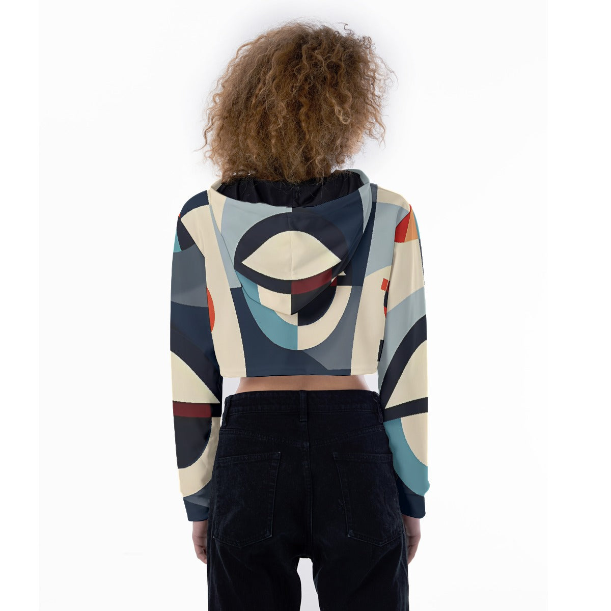 All-Over Print Women's Crop Top Hoodie