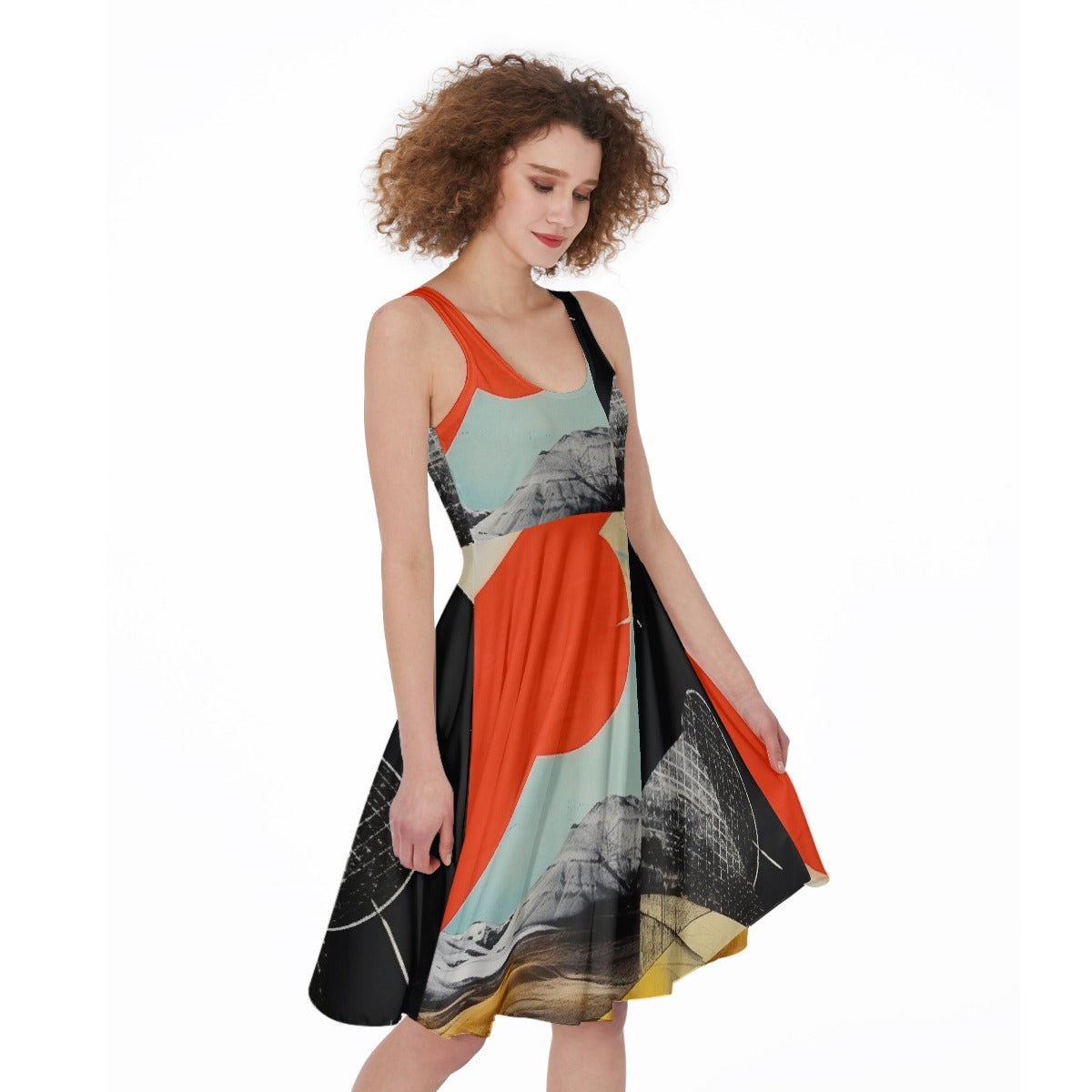 All-Over Print Women's Sleeveless Dress