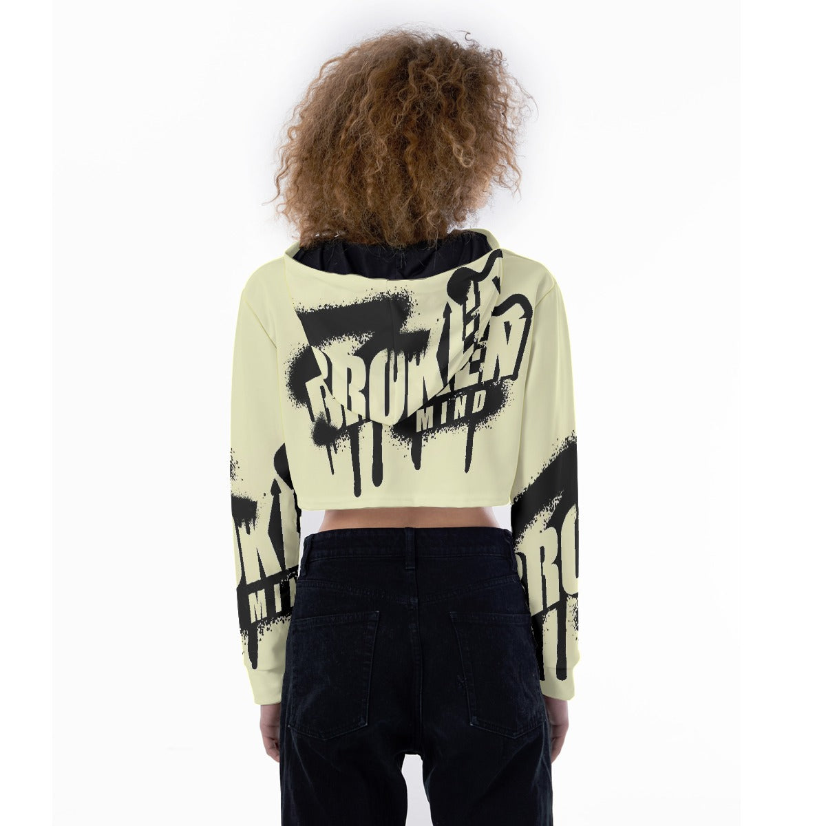 All-Over Print Women's Crop Top Hoodie