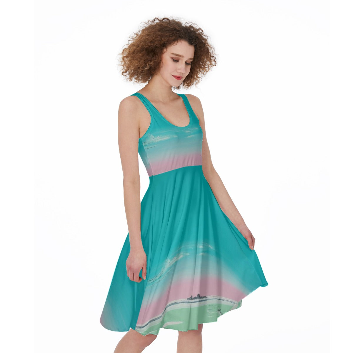 All-Over Print Women's Sleeveless Dress