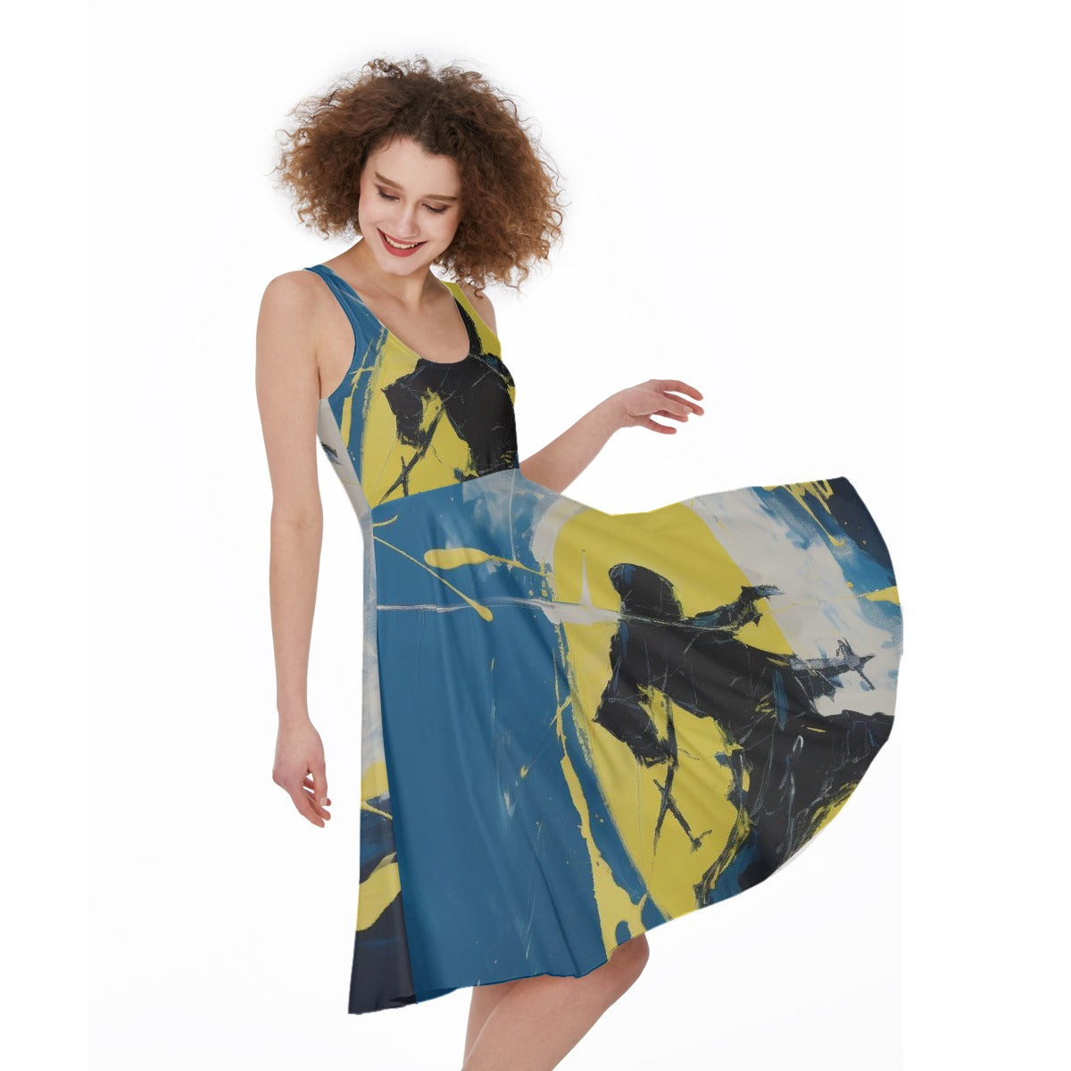 All-Over Print Women's Sleeveless Dress