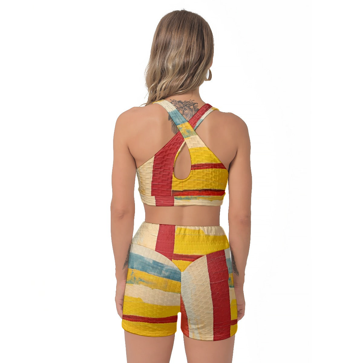 All-Over Print Women's Sports Bra Suit