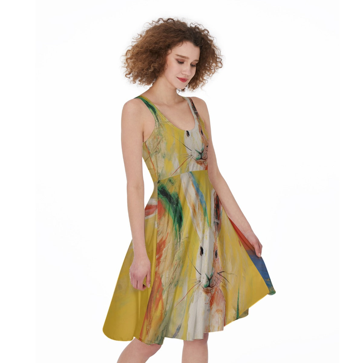 All-Over Print Women's Sleeveless Dress