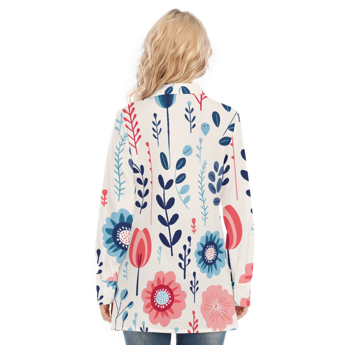 All-Over Print Women's Long Shirt