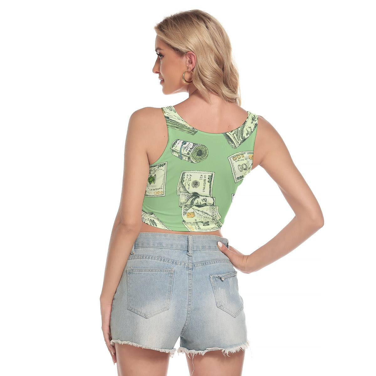 All-Over Print Women's Sport Crop Tank Top